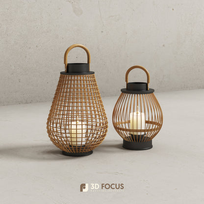 FREE Terrace Lamp Collection 3D Model